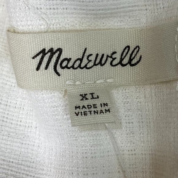 NWT Madewell Cream Off Shoulder Top XL - Picture 3 of 9